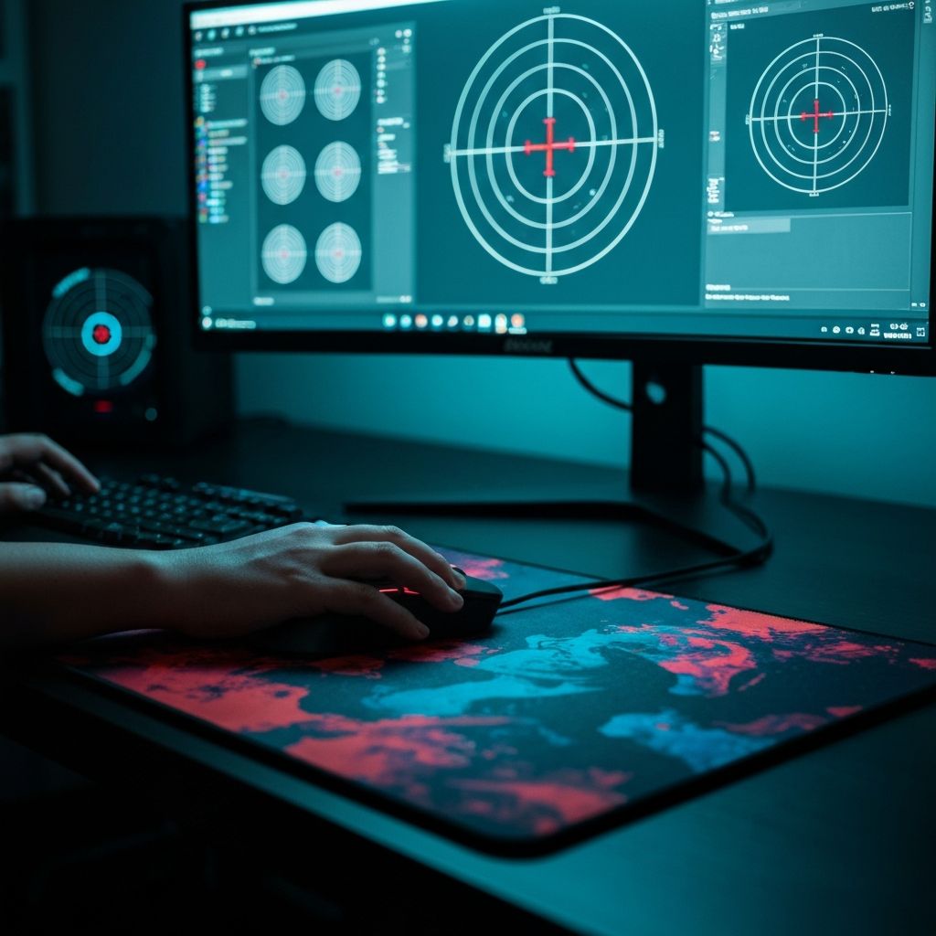 Aim training software used alongside an eDPI calculator to improve sensitivity